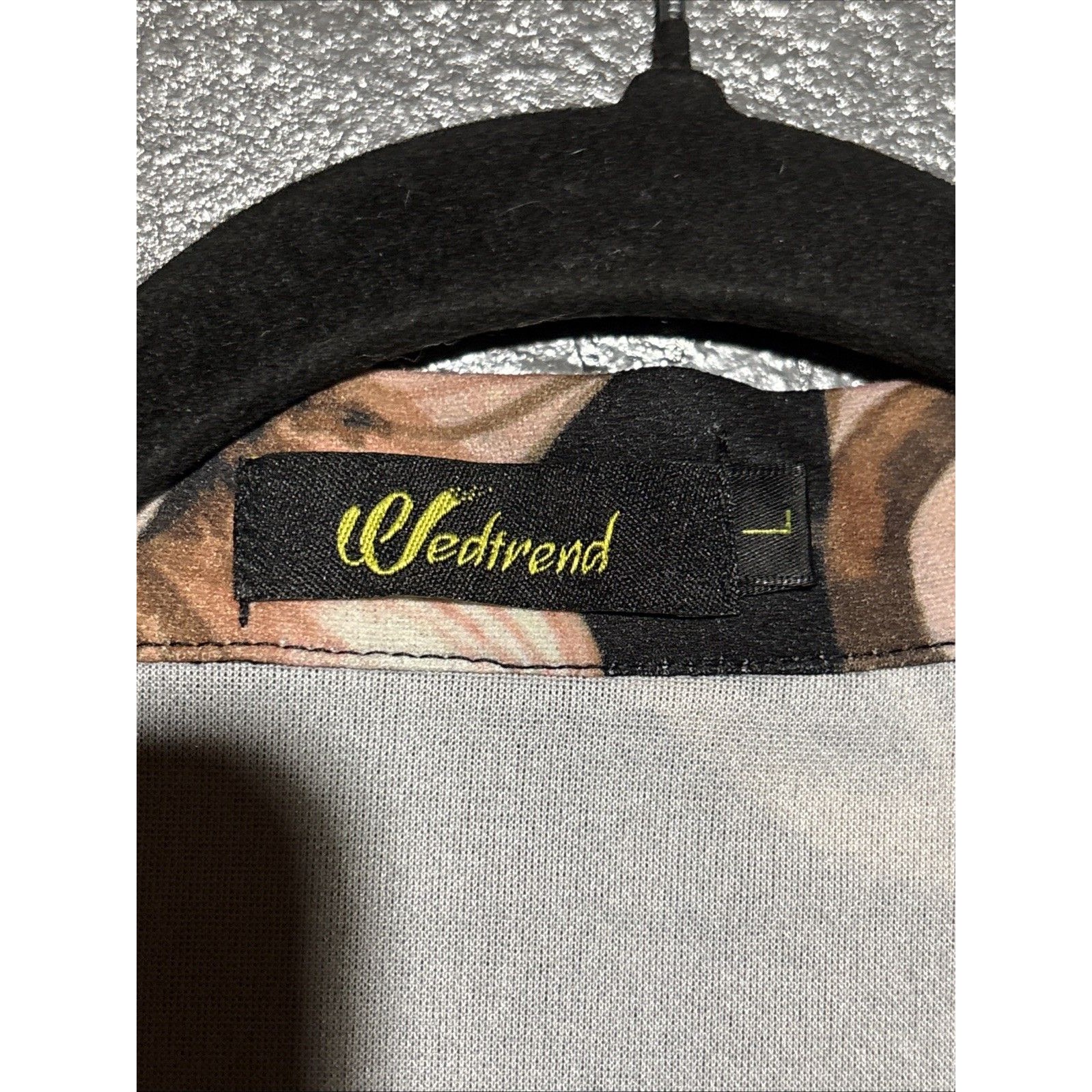 Wedtrend Large Black Floral Short Sleeve Fit & Flare Dress Vintage Look Collar — image 4 of 5